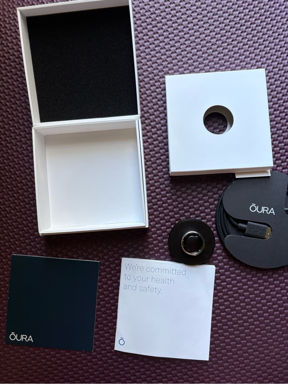 Oura Ring Gen 3 Heritage Silver Size 8 Complete Original Packaging Functional